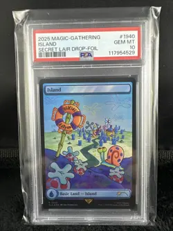 2025 MTG Magic The Gathering SpongeBob Secret Lair Island Foil #1940 PSA 10! - Image 1