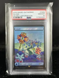 2025 MTG Magic The Gathering SpongeBob Secret Lair Island Foil #1940 PSA 10! - Image 1