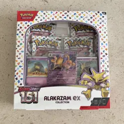 Pokemon TCG Scarlet and Violet - 151 Alakazam ex Collection Box - 4 Packs 820650855269 - Image 1