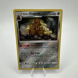 Pokemon Card Alolan Dugtrio Sun & Moon Reverse Holo Rare 87/149 Near Mint - Image 3