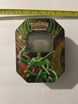 Pokemon "Ex Beyond The Ordinary! 2015 Fall Tin "Rayquaza-Ex" - No Cards - Image 1