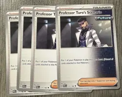4x Professor Turo's Scenario 171/182 x4 - Paradox Rift - Pokemon TCG - Playset - Image 1