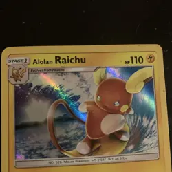 Alolan Raichu Holo Pokemon Sun And Moon #30 2017. ( NEW ) - Image 3