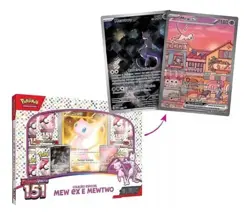 Pokemon Mew Ex & Mewtwo Scarlet & Violet Box Set 151 Brazilian Sealed Giant Card - Image 4