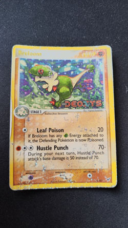 EX Deoxys Breloom 3/107 - Stamped Holo Reverse - Vintage Pokemon Card - HP - Image 2