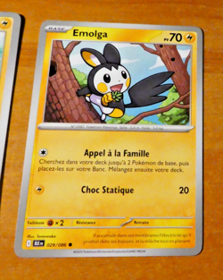 POKEMON FOUDRE NOIRE CARD CARTE EMOLGA 029/086 BLK EV10.5 FR MINT 2025 - Image 1