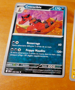 POKEMON FOUDRE NOIRE CARD CARTE CROCORIBLE 059/086 BLK EV10.5 FR MINT 2025 - Image 1