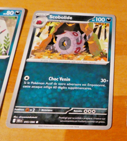 POKEMON FOUDRE NOIRE CARD CARTE SCOBOLIDE 055/086 BLK EV10.5 FR MINT 2025 - Image 1
