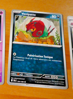 POKEMON FOUDRE NOIRE CARD CARTE VENIPATTE 054/086 BLK EV10.5 FR MINT 2025 - Image 1