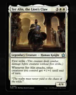 4x Syr Alin, the Lion's Claw-Magic the Gathering-MTG-Foundations-Near Mint-4x - Image 1