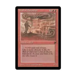 WOTC MtG Legends Wall of Opposition (R) EX - Image 1