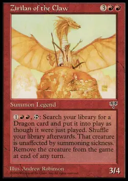 Zirilan of the Claw x1 1x Mirage LP MTG - Image 1