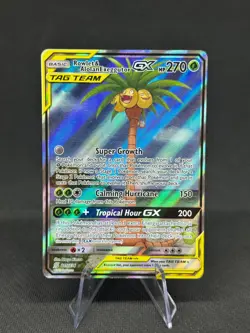 2019 POKEMON SM UNIFIED MINDS #215/236 ROWLET ALOLAN EXEGGUTOR TAG TEAM GX ULTRA - Image 1