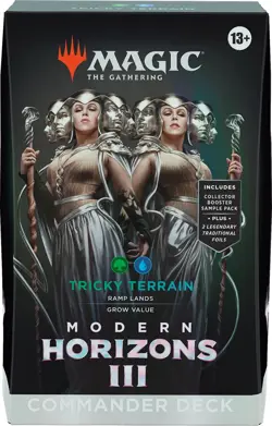 MTG Tricky Terrain Modern Horizons 3 Commander Deck Magic the Gathering - Image 1
