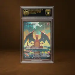 CHARIZARD VMAX MANA GRADE 10 POKEMON CUSTOM PSA STACKABLE SLAB GET 1 FREE - Image 1