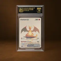 CHARIZARD VMAX MANA GRADE 10 POKEMON CUSTOM PSA STACKABLE SLAB GET 1 FREE - Image 1