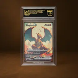 CHARIZARD VMAX MANA GRADE 10 POKEMON CUSTOM PSA STACKABLE SLAB GET 1 FREE - Image 1