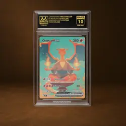 CHARIZARD VMAX MANA GRADE 10 POKEMON CUSTOM PSA STACKABLE SLAB GET 1 FREE - Image 1