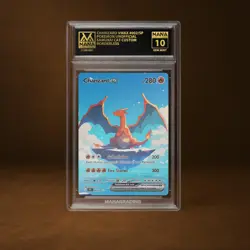 CHARIZARD VMAX MANA GRADE 10 POKEMON CUSTOM PSA STACKABLE SLAB GET 1 FREE - Image 1
