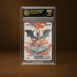 CHARIZARD VMAX MANA GRADE 10 POKEMON CUSTOM PSA STACKABLE SLAB GET 1 FREE - Image 1