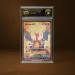 CHARIZARD VMAX MANA GRADE 10 POKEMON CUSTOM PSA STACKABLE SLAB GET 1 FREE - Image 1