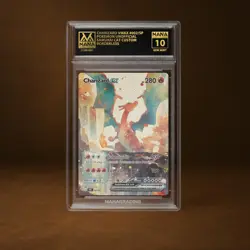 CHARIZARD VMAX MANA GRADE 10 POKEMON CUSTOM PSA STACKABLE SLAB GET 1 FREE - Image 1
