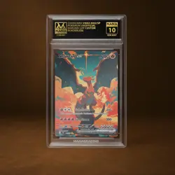 CHARIZARD VMAX MANA GRADE 10 POKEMON CUSTOM PSA STACKABLE SLAB GET 1 FREE - Image 1