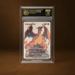 CHARIZARD VMAX MANA GRADE 10 POKEMON CUSTOM PSA STACKABLE SLAB GET 1 FREE - Image 1