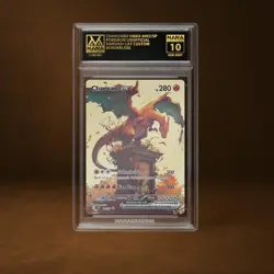 CHARIZARD VMAX MANA GRADE 10 POKEMON CUSTOM PSA STACKABLE SLAB GET 1 FREE - Image 1