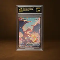 CHARIZARD VMAX MANA GRADE 10 POKEMON CUSTOM PSA STACKABLE SLAB GET 1 FREE - Image 1