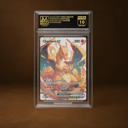 CHARIZARD VMAX MANA GRADE 10 POKEMON CUSTOM PSA STACKABLE SLAB GET 1 FREE - Image 1