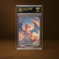 CHARIZARD VMAX MANA GRADE 10 POKEMON CUSTOM PSA STACKABLE SLAB GET 1 FREE - Image 1