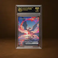 CHARIZARD VMAX MANA GRADE 10 POKEMON CUSTOM PSA STACKABLE SLAB GET 1 FREE - Image 1