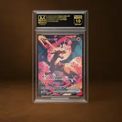 CHARIZARD VMAX MANA GRADE 10 POKEMON CUSTOM PSA STACKABLE SLAB GET 1 FREE - Image 1