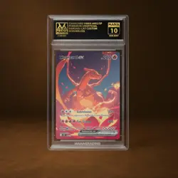 CHARIZARD VMAX MANA GRADE 10 POKEMON CUSTOM PSA STACKABLE SLAB GET 1 FREE - Image 1