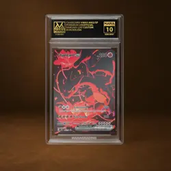 CHARIZARD VMAX MANA GRADE 10 POKEMON CUSTOM PSA STACKABLE SLAB GET 1 FREE - Image 1
