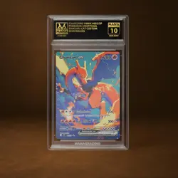 CHARIZARD VMAX MANA GRADE 10 POKEMON CUSTOM PSA STACKABLE SLAB GET 1 FREE - Image 1