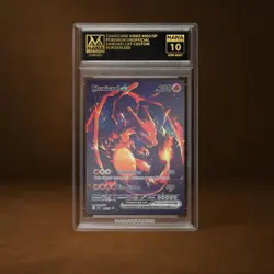 CHARIZARD VMAX MANA GRADE 10 POKEMON CUSTOM PSA STACKABLE SLAB GET 1 FREE - Image 1
