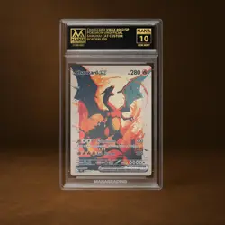 CHARIZARD VMAX MANA GRADE 10 POKEMON CUSTOM PSA STACKABLE SLAB GET 1 FREE - Image 1