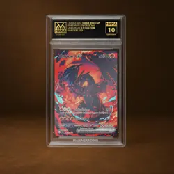 CHARIZARD VMAX MANA GRADE 10 POKEMON CUSTOM PSA STACKABLE SLAB GET 1 FREE - Image 1