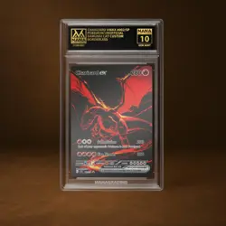 CHARIZARD VMAX MANA GRADE 10 POKEMON CUSTOM PSA STACKABLE SLAB GET 1 FREE - Image 1
