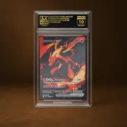 CHARIZARD VMAX MANA GRADE 10 POKEMON CUSTOM PSA STACKABLE SLAB GET 1 FREE - Image 1