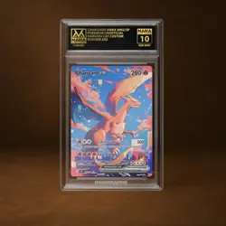 CHARIZARD VMAX MANA GRADE 10 POKEMON CUSTOM PSA STACKABLE SLAB GET 1 FREE - Image 1