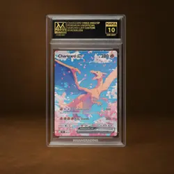 CHARIZARD VMAX MANA GRADE 10 POKEMON CUSTOM PSA STACKABLE SLAB GET 1 FREE - Image 1