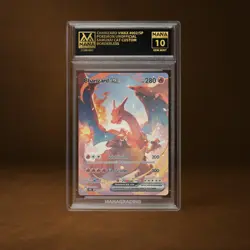 CHARIZARD VMAX MANA GRADE 10 POKEMON CUSTOM PSA STACKABLE SLAB GET 1 FREE - Image 1