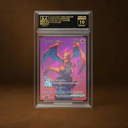 CHARIZARD VMAX MANA GRADE 10 POKEMON CUSTOM PSA STACKABLE SLAB GET 1 FREE - Image 1