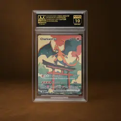 CHARIZARD VMAX MANA GRADE 10 POKEMON CUSTOM PSA STACKABLE SLAB GET 1 FREE - Image 1