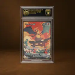 CHARIZARD VMAX MANA GRADE 10 POKEMON CUSTOM PSA STACKABLE SLAB GET 1 FREE - Image 1