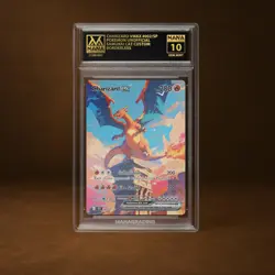 CHARIZARD VMAX MANA GRADE 10 POKEMON CUSTOM PSA STACKABLE SLAB GET 1 FREE - Image 1