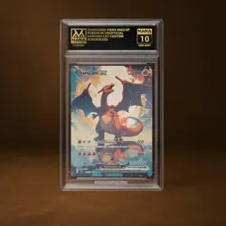 CHARIZARD VMAX MANA GRADE 10 POKEMON CUSTOM PSA STACKABLE SLAB GET 1 FREE - Image 1